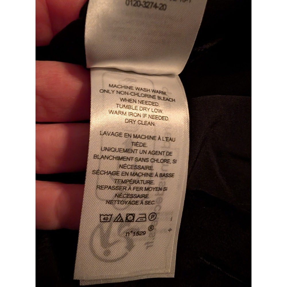 Lauren Ralph Lauren Black‎ Label High Rise Stretch Velvet  Trouser SIZE 4 Black - Picture 16 of 16